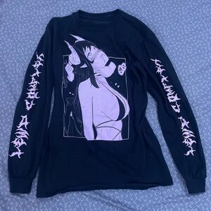 Lewd Complex - black anime long sleeve